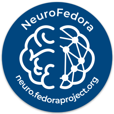 The NeuroFedora sticker!